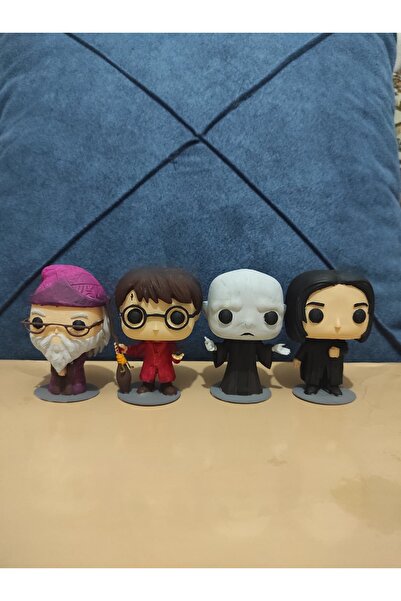 FigurBende Harry Potter 4’lü Figür Seti 8 cm – Koleksiyonluk Premium Film Kar...