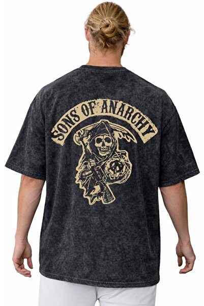 SEVBANO Sons of Anarchy Rock Metal Music Band Printed Unisex Oversized Vintag...