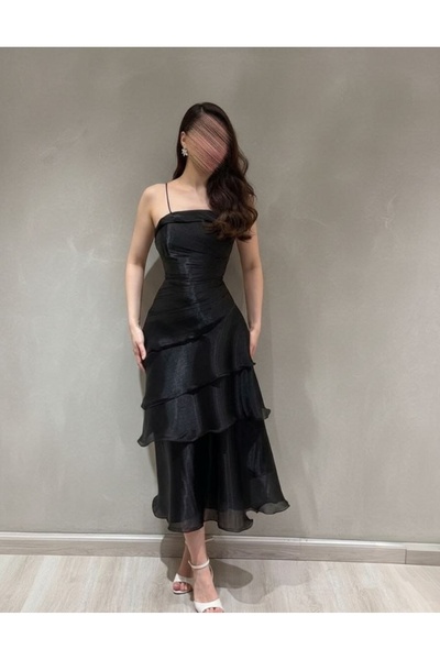 GORI FASHION Elegant layered crinkle dress