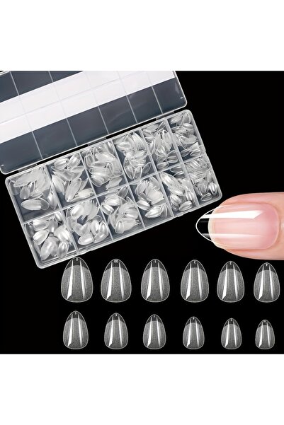 Choice3 600 Short tip 600Pcs Full Cover Press On Nail Tips Stiletto Almond Sq...