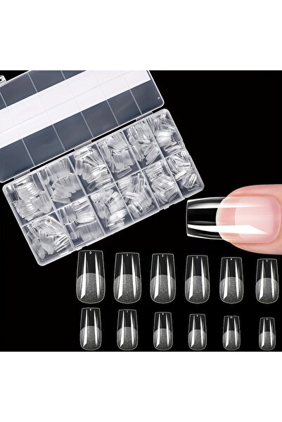 Choice5 600 Chinese side 600Pcs Full Cover Press On Nail Tips Stiletto Almond...