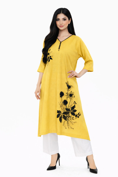 Elegant Two-piece jalabiya made of cotton fabric