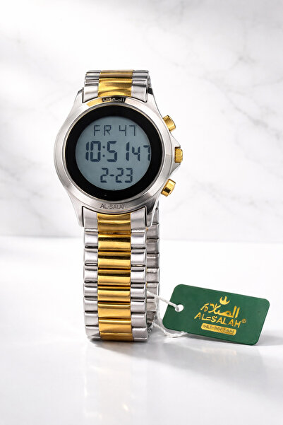 Generic Luxury digital prayer watch – elegant men's design in gold and silver