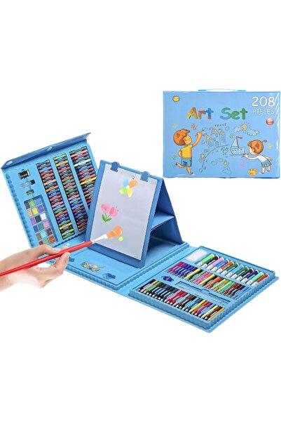 Arabest Coloring Crayons Art Case, 208 Pieces Portable Drawing Set for Kids a...