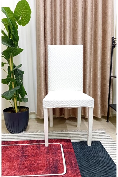 nurluk tuğla desen lastikli esnek sandalye kılıfı kaliteli sandalye örtüsü