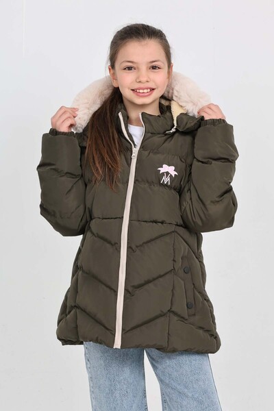 napoli jous Girls' Coats Hooded Plush Pcs