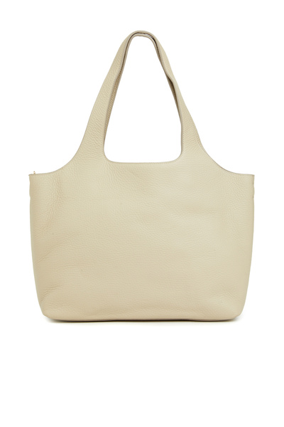 Network Krem Kadın Deri Çanta