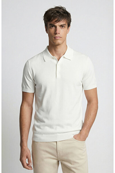 Network Ekru Kısa Kollu Patı Renkli Kazak