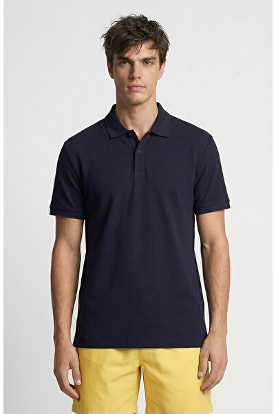 Network Lacivert Polo Pike T-Shirt