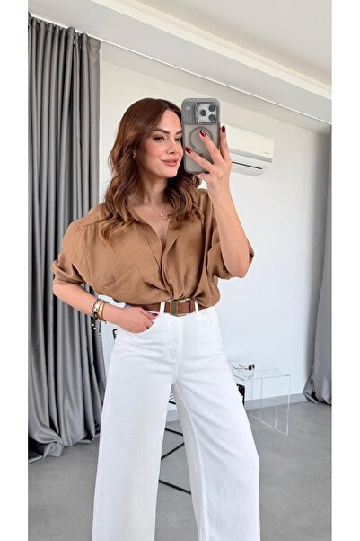 pelin yıldız butik Fernan Düşük Omuz Gömlek