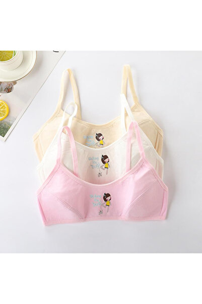 Arabest Girls Padded Training Bras,Girls Thin Cotton Breathable Sports Bra