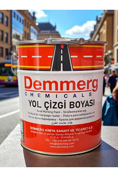 DEMMERG ALKİD ESASLI YOL ÇİZGİ BOYASI SİYAH 25KG