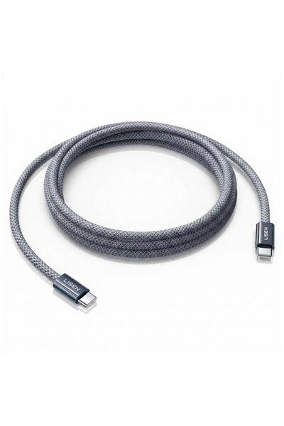 Zebana Lisen A340 60W USB-C to USB-C Hızlı Şarj Kablosu | 2 Metre Örgülü Type...