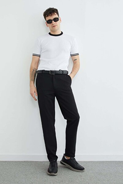 Fulla Moda Δέσιμο παντελόνι με τσέπη στη μέση