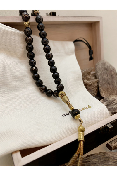 OUDALSOUD 60g Cambodian AAA Grade Agarwood and Prayer Beads Gift Set/Ramadan&Valentine’s Day Gift Set