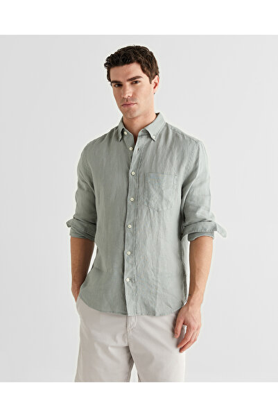 Gant Erkek Yeşil Regular Fit Gömlek