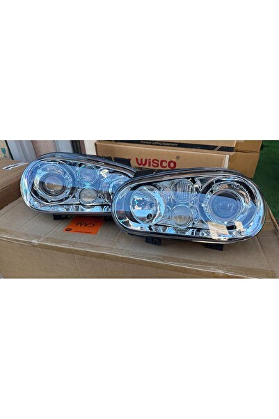 NS Nilser Auto Parts Vw Golf 4 R32 Mercekli Sağ Sol Far Set Tak Çalıştır 1998...