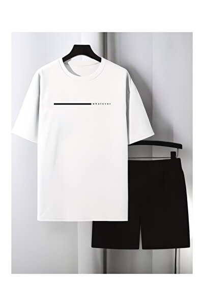 PENTHİLUS Men's Oversize Shorts Suit - Men's Summer Two-Piece Suit