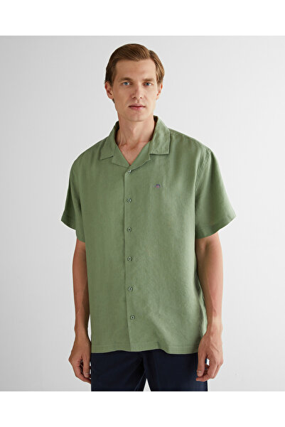 Gant Erkek Yeşil Kısa Kollu Gömlek