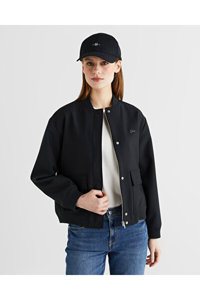 Gant Kadın Siyah Dik Yaka Ceket