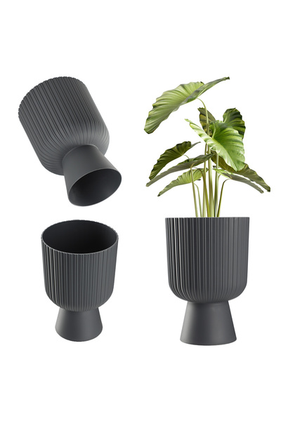 KADAX Ghiveci de flori, Ghiveci de flori, Gazon, Capac de plastic, 18 cm, Sup...