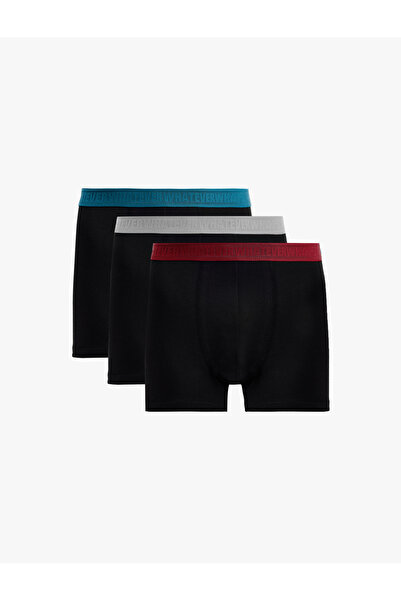 Koton Set de bumbac piese multicolore cu detaliu în talie, 3-în-1, boxeri