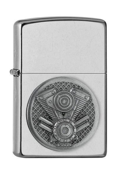 Zippo Motor V-Twin Engine Emblem Dizayn Çakmak
