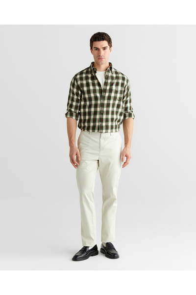 Gant Erkek Beyaz Slim Fit Pantolon