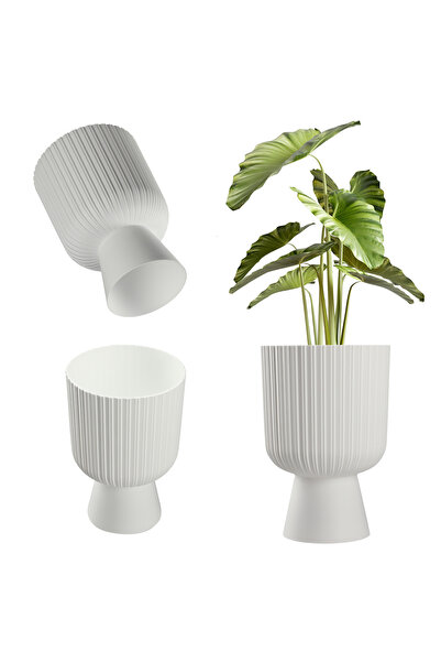 KADAX Ghiveci de flori, capac din plastic pentru gazon, 14 cm, suport pentru ...