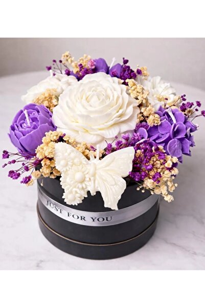 victiny Σύνθεση με αρωματικά λουλούδια σόγιας και αποξηραμένα λουλούδια