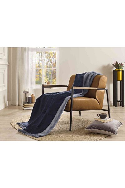 Özdilek pătură bumbac Genunchi 130*170 Bleumarin