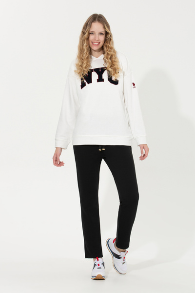 U.S. Polo Assn. بنطلون رياضي أسود للنساء 50256304-VR046