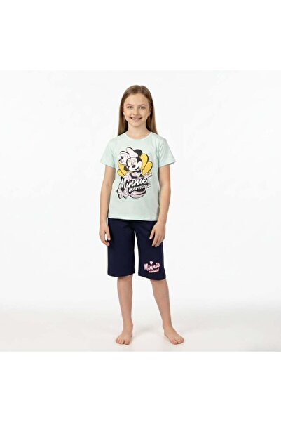 levanapajamas بيجاما بناتي "ميني ميرميد" - طقم صيفي مريح باللونين السماوي وال...