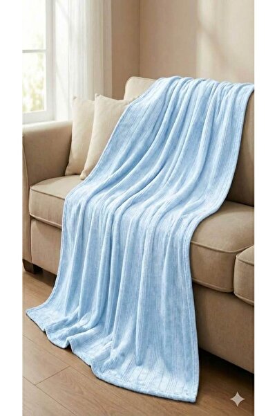 Özdilek (Nev) Blanket Soft Embos Buz.Mavi Single