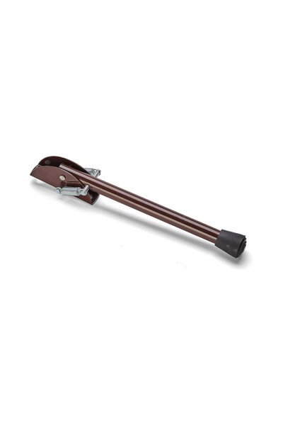gwd Locking leg for doors and gates, height 220 mm, steel, rubber end, brown