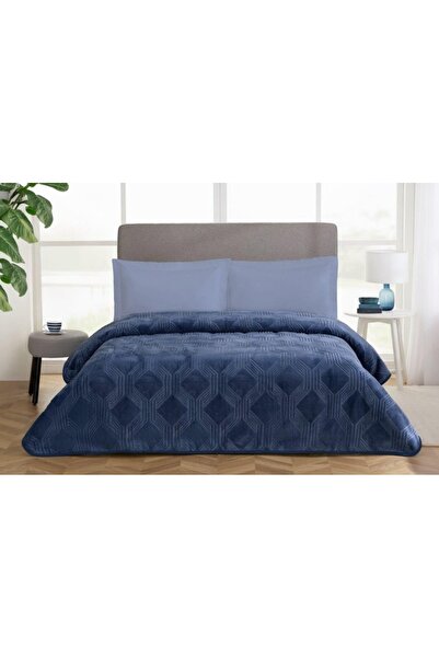 Özdilek Blanket Trendy Art Deco Cın.Blue Single