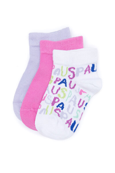 U.S. Polo Assn. Girl's Pink Socks 50248735-Vr041