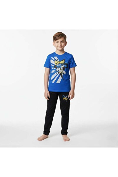 levanapajamas طقم بيجاما ولادي "باتمان" باللونين الأزرق والأسود