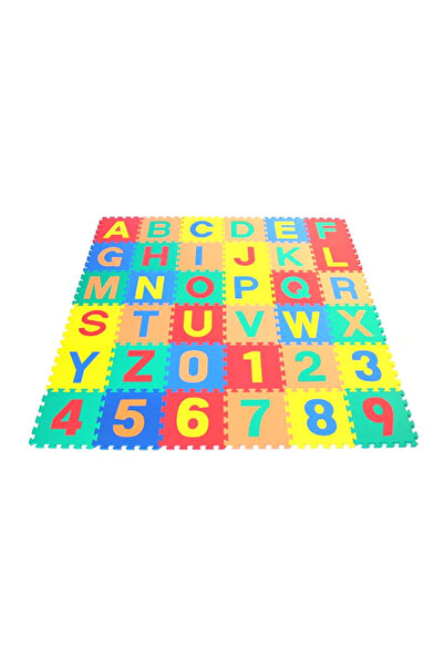 BSMBIOO مجموعة ألغاز الأرقام والحروف الأبجدية على حصيرة إسفنجية