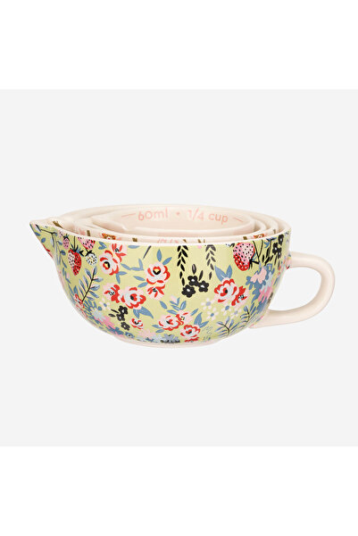 CATH KIDSTON Painted Table White Porcelain Measuring Cup Set 250 ml