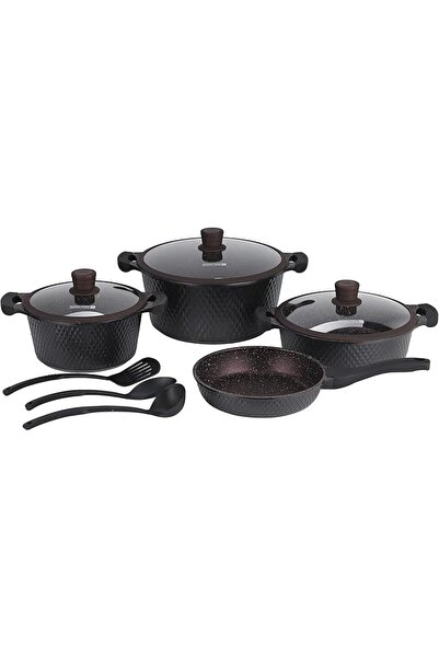ROYALFORD Die-Cast Cookware Set with Durable Granite Coating, RF 10336 | 10 P...