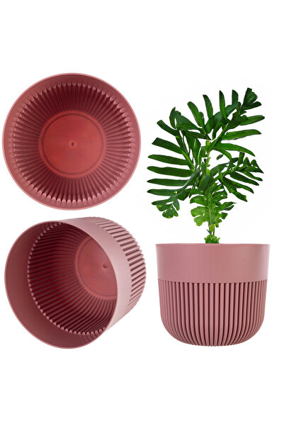 KADAX Ghiveci de flori, Capac pentru ghiveci, 17 cm, Plastic, Rotund, Striat,...