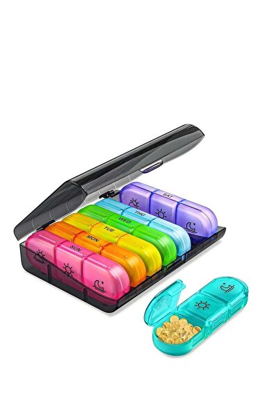 Arabest Pill Organizer 3 Times a Day, Large Weekly Pill Case 7 Day, Daily Pil...