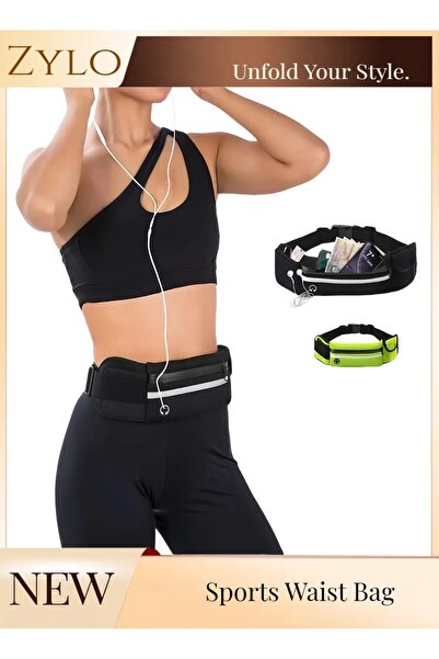 Zylo Black sports waist bag