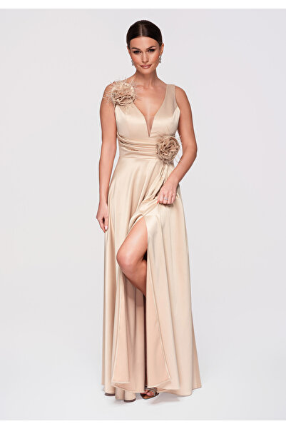 Larica OMBRE Women's Occasion Dress LA-OM-DLR269 Gold XL - Elegant & Modern