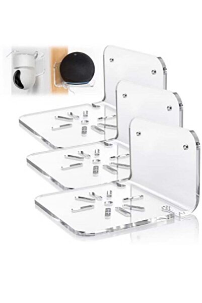 Arabest Acrylic Small Wall Shelf Set of 3 for Security Cameras, Speakers, Uni...