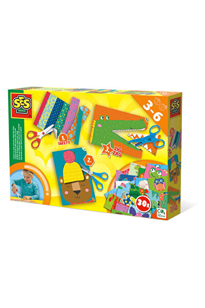 SES Creative Set Creativ - Invat Sa Folosesc Foarfeca Pas Cu Pas