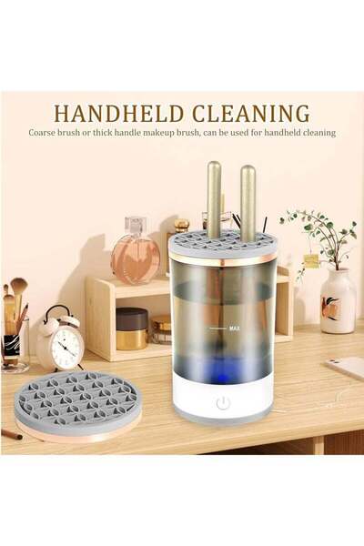 Arabest Makeup Brush Cleaner Machine, Rechargeable Electric Cosmetic Brush Cl...