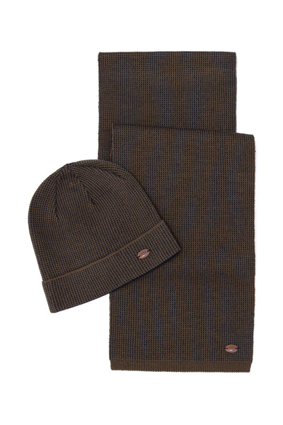 U.S. Polo Assn. Men's Brown Kaşkol Beret Set 50260777-Vr029