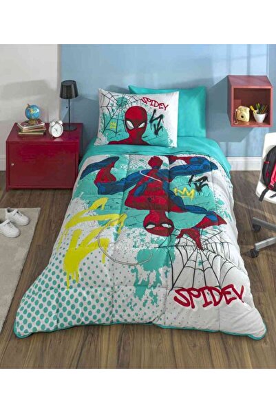 Özdilek Disney Sleeping Set Ranforce Single Green Spidey Hero